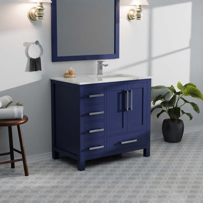 Ensemble de meuble-lavabo, ensemble de robinet et robinet de 34 po Miroirs, portes et tiroirs