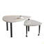 Table basse rotative moderne à 360 degrés, pieds en bois massif avec table simple à assembler-2034041723-2034041720