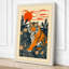 Tiger in Jungle Japandi - Wrapped Canvas-34168800-34168801