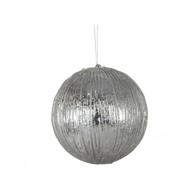 12cm Metal Holiday Shaped Ornament, Silver