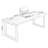 Walnut Rectangular Solid Wood Writing desk-1910082450