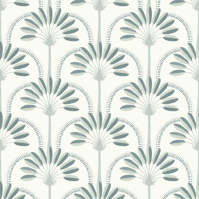Palm Arches - Papier peint, Teintes neutres, Peler et coller, Self-Adhesive