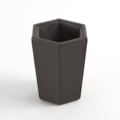 Tiffany Pencil Cup-Graphite Leather