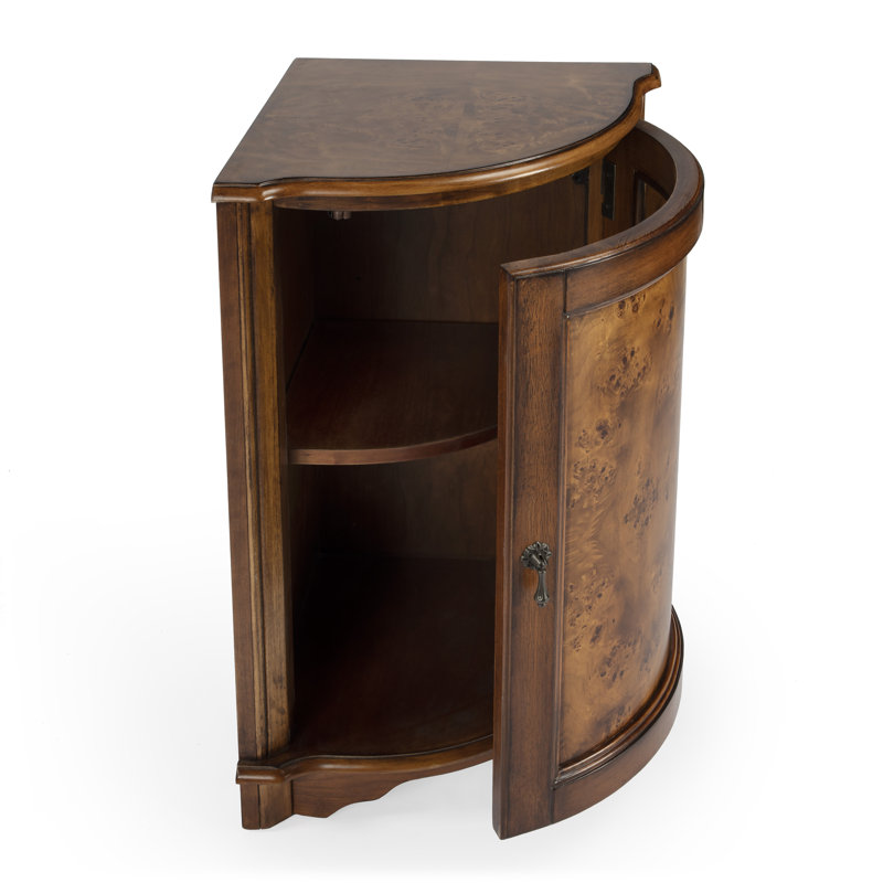 Korman 1 - Door Corner Accent Cabinet, Light Brown