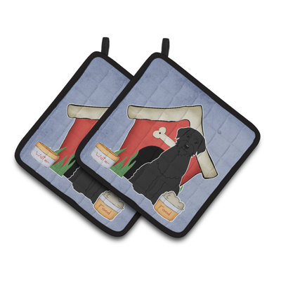 Caroline's Treasures Dog House Polyester Potholder