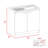 Rectangle 2-Door Utility Sink And Cabinet-618933274
