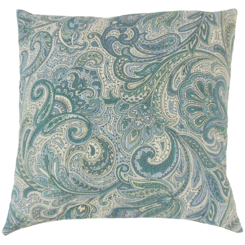  Coussin Paisley, H 18 po x l 18 po, Douce-amère