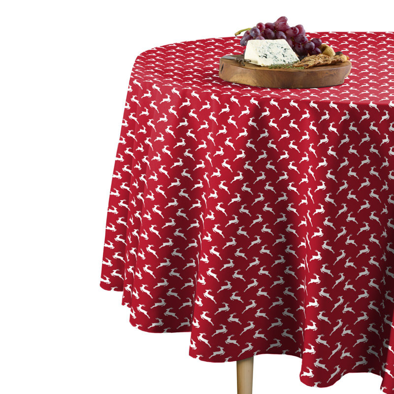 Coreyon Geometric Round Tablecloth, 84" x 84"