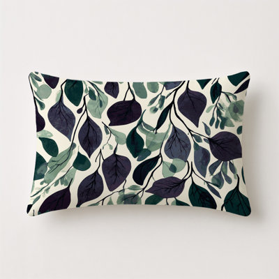Nebula Leaves Indoor And Outdoor Throw Pillow