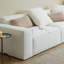 Canapé modulaire en coton et lin blanc crème