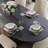 Modern Minimalist Oval Dining Table with Sintered Stone Tabletop & U-Shaped Leg for 6 to 8, Perfect for Kitchen and Living Room-1254452005-1254452009