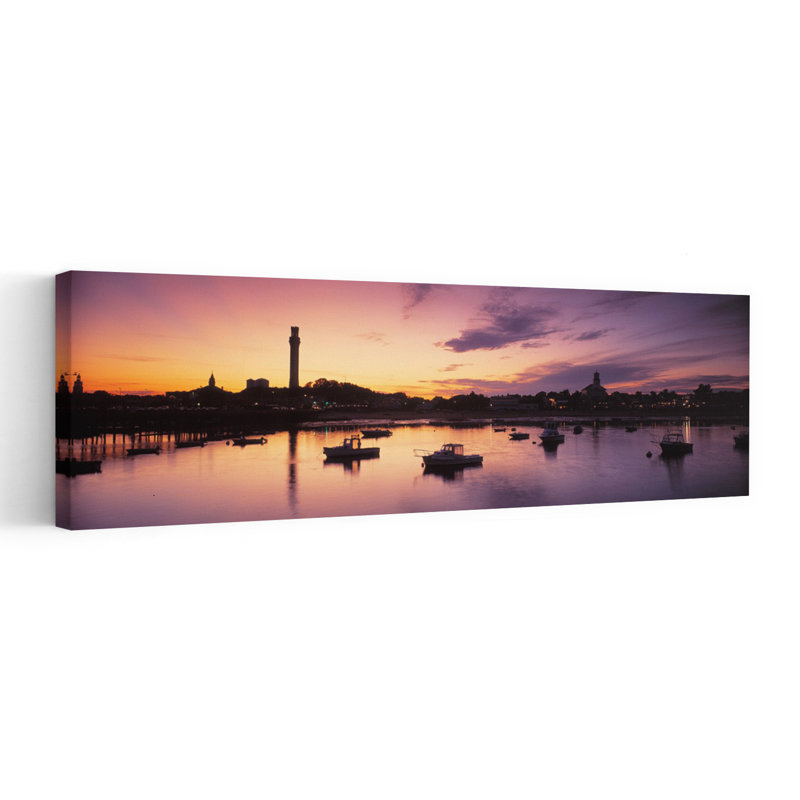 Harbor Cape Cod MA by Walter Bibikow - Wrapped Canvas Panoramic Print, 30.48 cm H x 91.44 cm W
