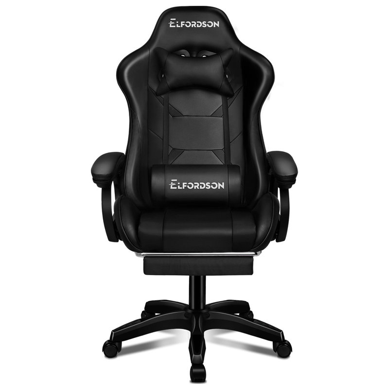 ELFORDSON Game Chair, Black
