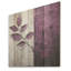 Mauve, feuilles, prune, précision, art mural sur bois de pin naturel-1473911909