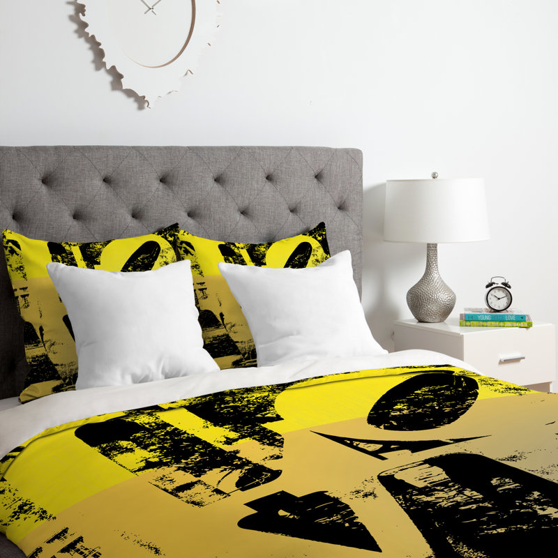 Ensemble de housse de couette Philadelphia Love, Housse de couette simple / simple TG et 1 taie dé