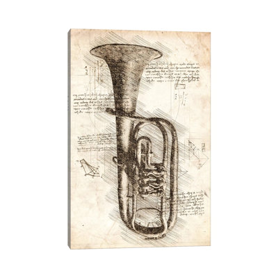 Old Trumpet by Cornel Vlad - Wrapped Canvas Gallery-Wrapped Canvas Giclée