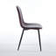 Chaise en PVC 4 pièces brun-1224126665