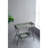 32X15x31" Maggie Galvanized Tray Table Accent Table