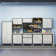 Ishia 29.5” W Metal Garage Storage Cabinet with Adjustable Shelves - Durable Tool Cabinet.