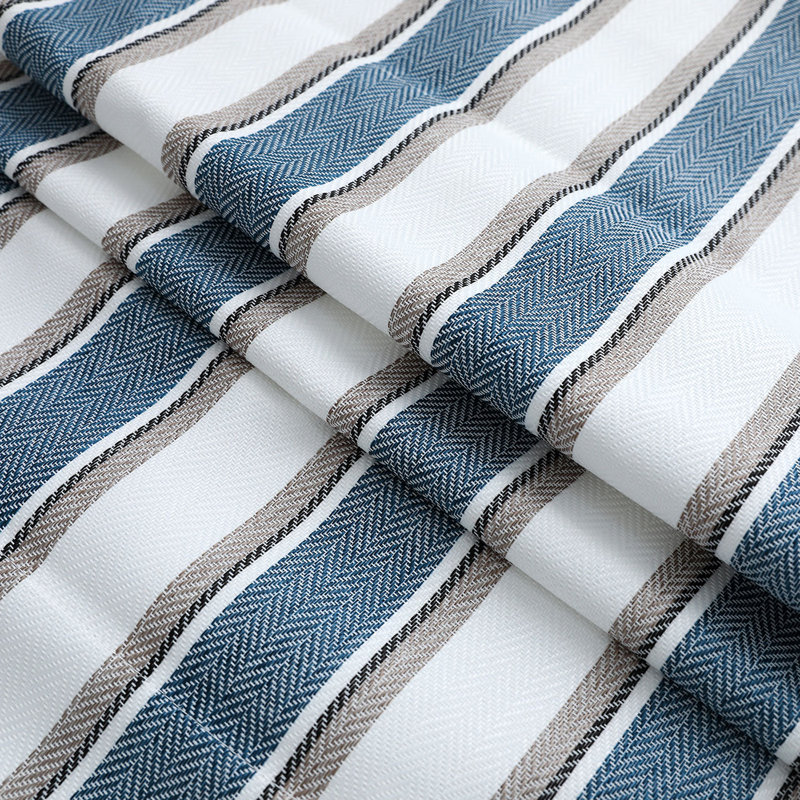 Polyester Yarn Dyed Room Darkening Roller Shade, 35"W x 64"L, Blue