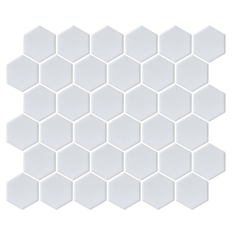 Savvy™ 11 In. X 12 In. Glossy Porcelain Floor And Wall Tile (14.05 Sq. Ft./Case), White