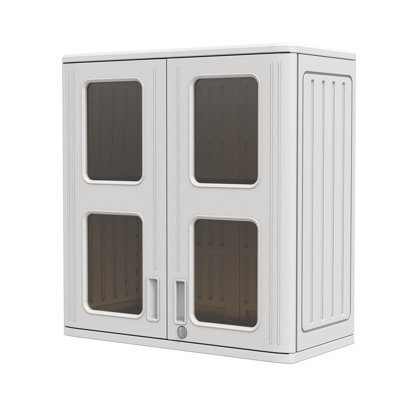 PawsomePad 30.1" Accent Storage Cabinet, Waterproof Lockable Indoor Outdoor Sideboard with Shelf