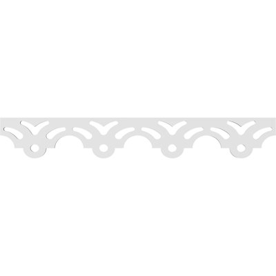 Garniture de couloir en PVC de qualité architecturale H 8 po x P 5/8 po x L 48 po Robertson