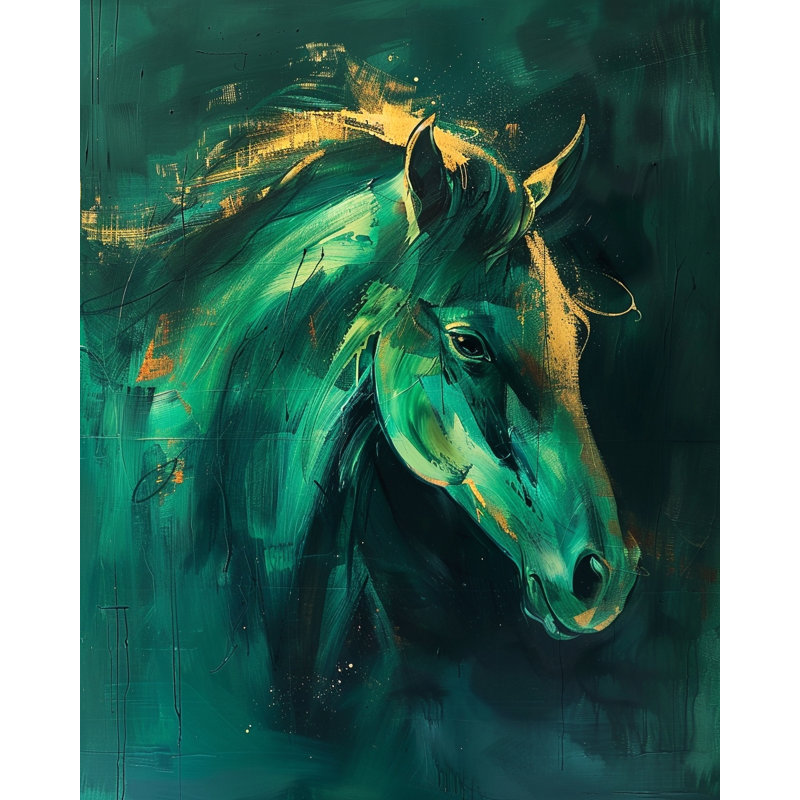Emerald Surge Wrapped Canvas Wall Art, 40"W x 40"H x 1.5"D