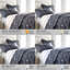 Literie réversible Southshore Fine Linens Secret Meadow bleue, en microfibre doublement brossée 110 g/m² à motif floral, fermeture éclair et 4 attaches aux coins, 1 housse de couette et 2 taies d'oreiller King, taille King/California King-240871893-240871892