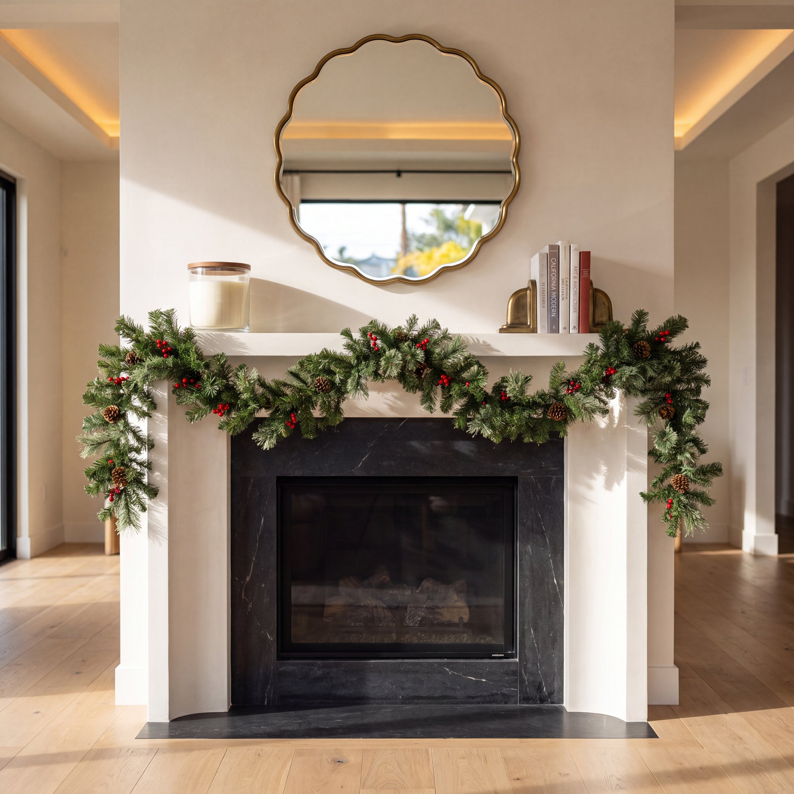 108" Berry Christmas Garland