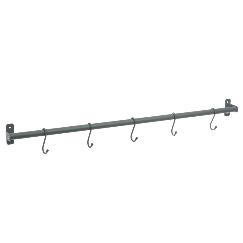 Woodside Plastic Cabinet Shelving Rack, Grey, 6.1cm H x 79cm W x 19cm D
