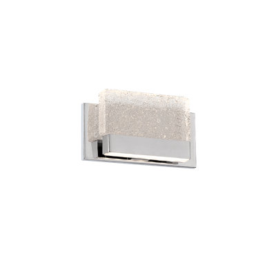 Glacier Steel Flush Mounted Sconce