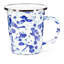 Set of 4 Solid Red Latte Mugs-1942597988