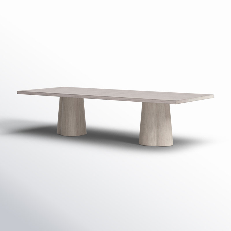 Arya Acacia Wood Dining Table, 105" L x 42" W