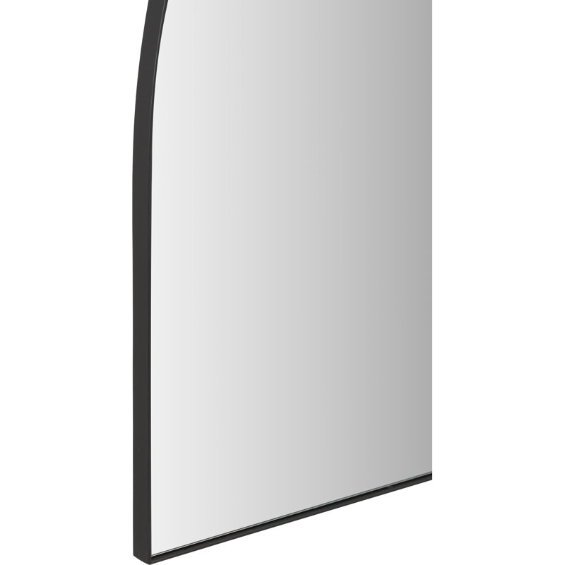 Metal Arch Mirror, Matte Black