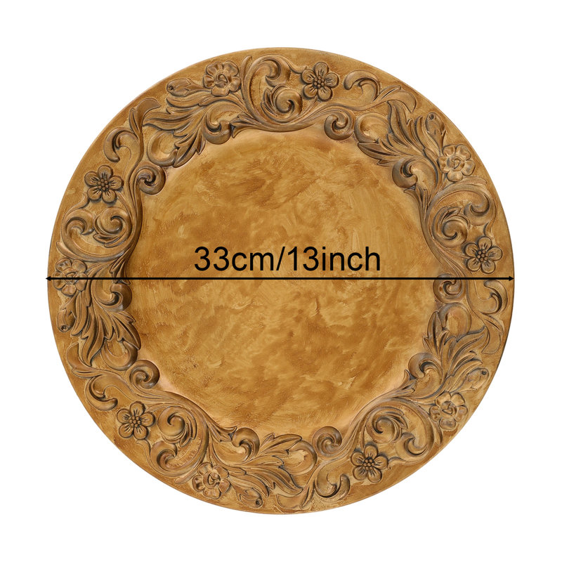  13'' Antique Charger (Set Of 100)