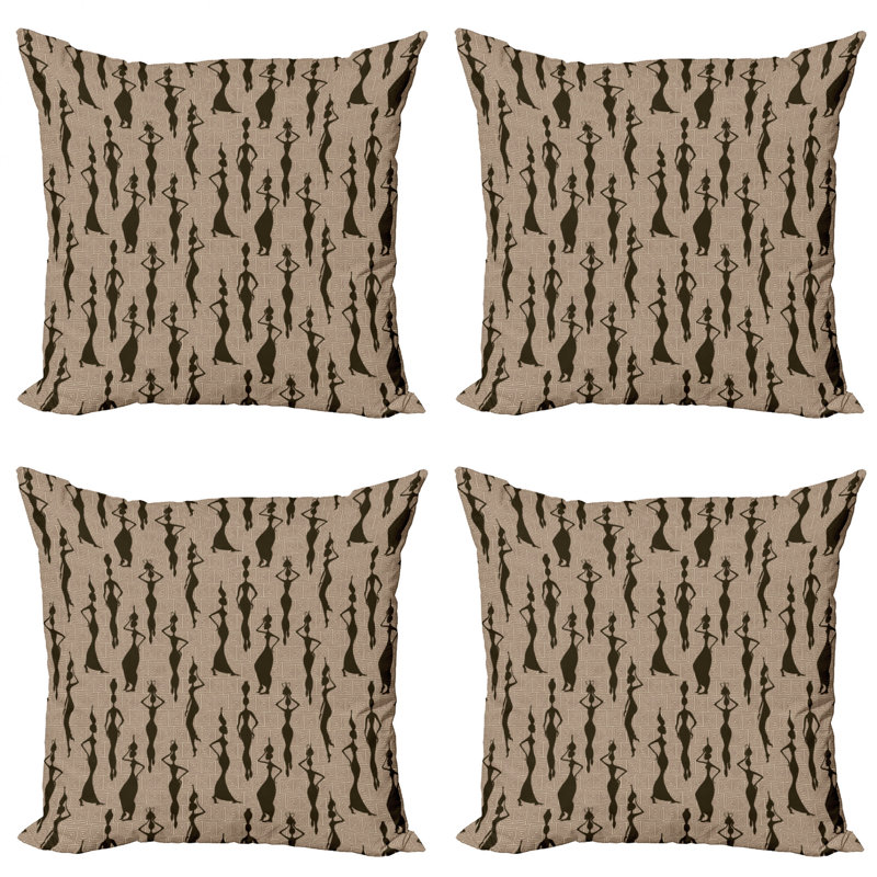 Ambesonne Square Microfiber Pillow Cover, 24" x 24"