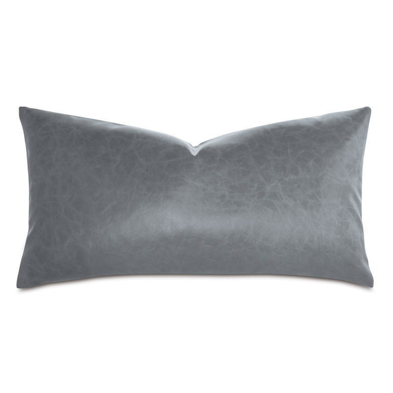 Nevin Lumbar Pillow Cover & Insert, Dark Gray, 11"H x 21"W