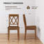 Deni 17" Wide Cross Back Dining Chairs-2081886377