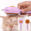 Peigne pour animaux en acier inoxydable avec dégagement de la fourrure en un clic, 7,48 po x 2,95 po, mauve-131216242