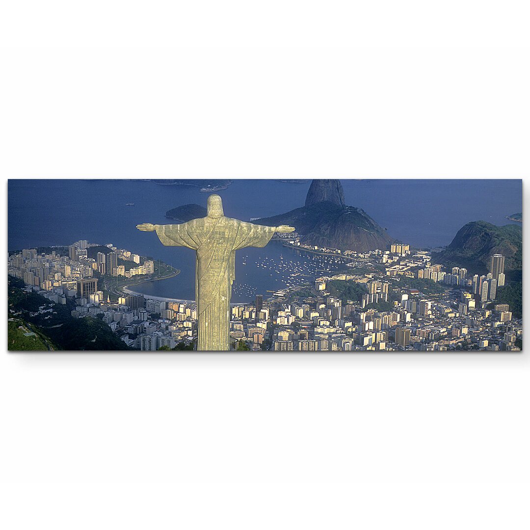 Leinwandbild Christus Statue in Rio de Janeiro