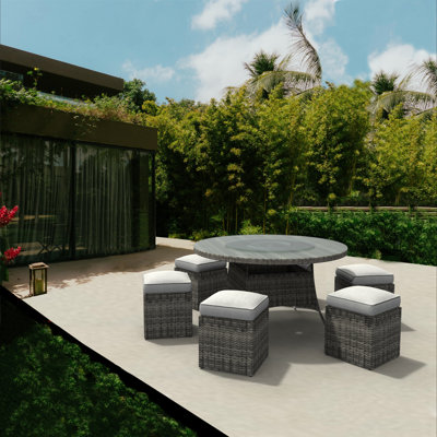 Ashley 6 - Person Outdoor Seating Group With Cushions