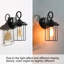 Applique murale cylindrique d'extérieur 1 lumière noire
