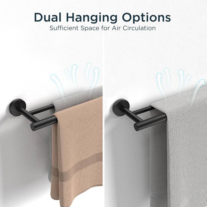 24 Inch Double Towel Racks for Bathroom