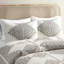 Édredon pour très grand lit avec coussins décoratifs - Noir / Tissu 4 pièces d'inspiration mondiale