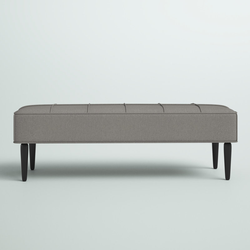 Banc rembourré Senger, Gris