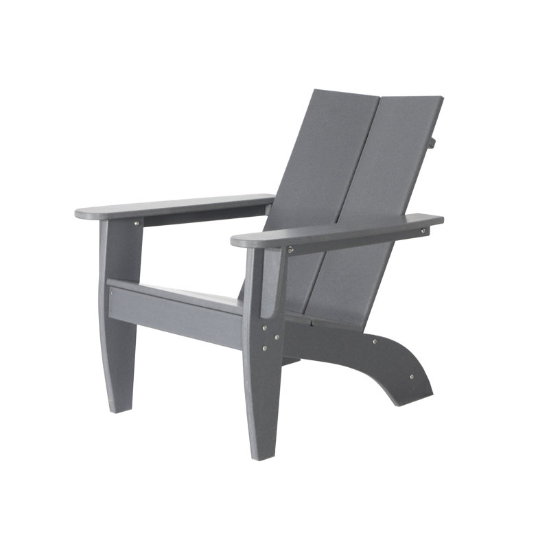 Chaise Adirondack d'extérieur moderne, Gris