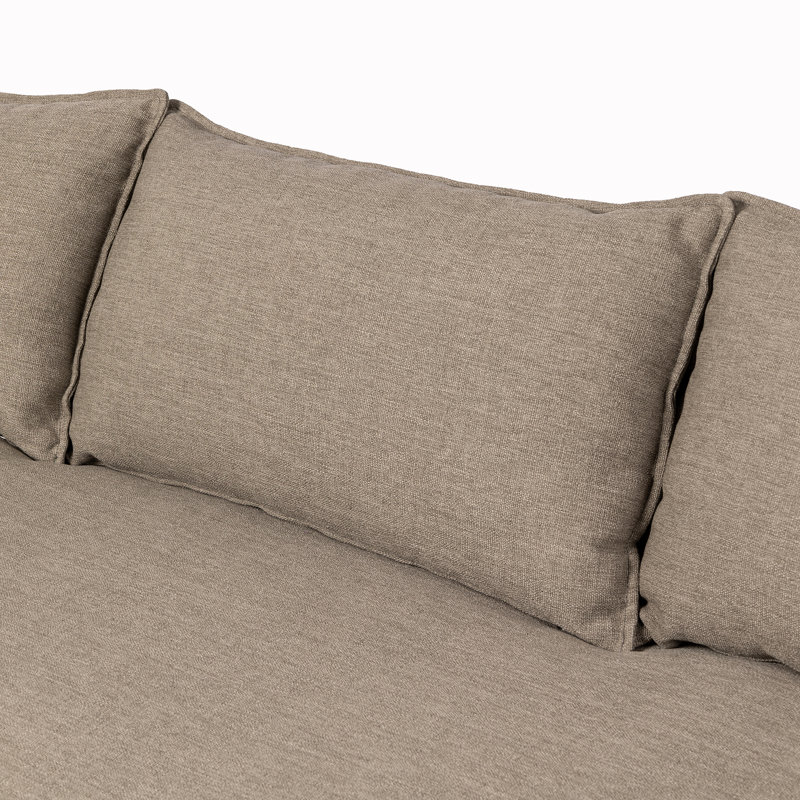 Andre 96" W Patio Sofa, Alessi Fawn
