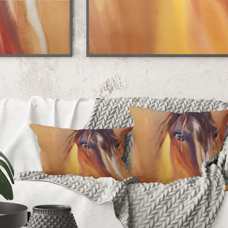 Coussin Foal Horse In The Meadow