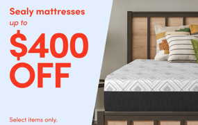 Sealy mattresses up to $400 off